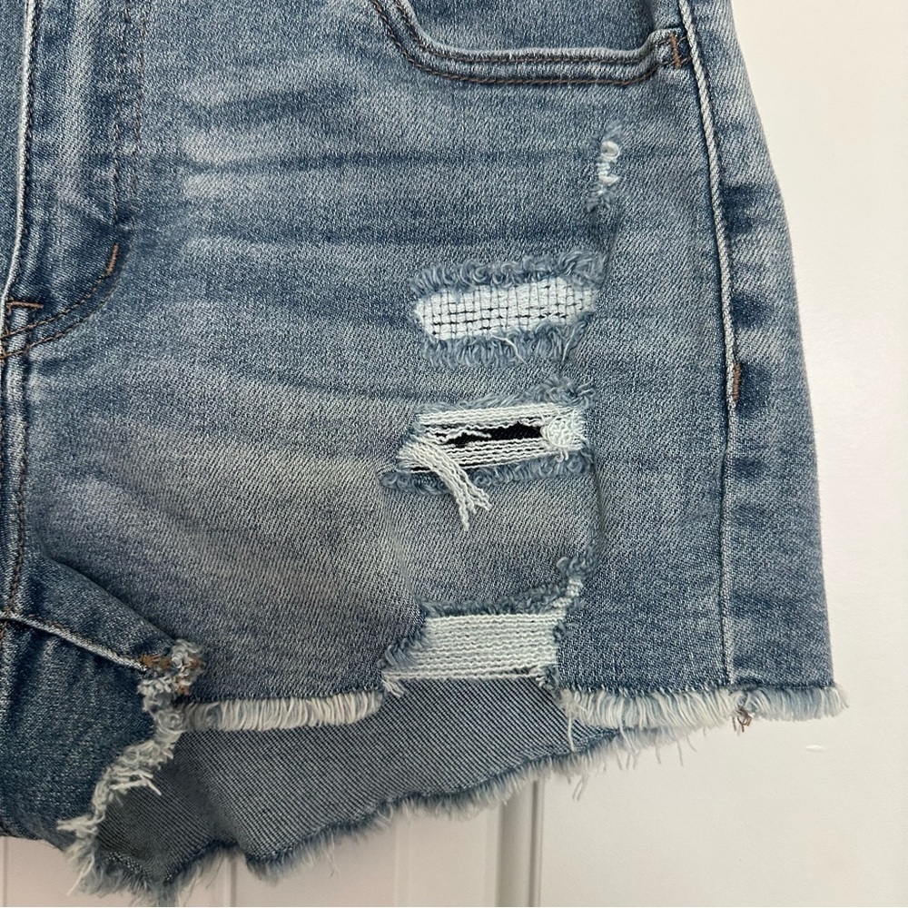 Distressed Denim Shorts - Picture 2 of 9